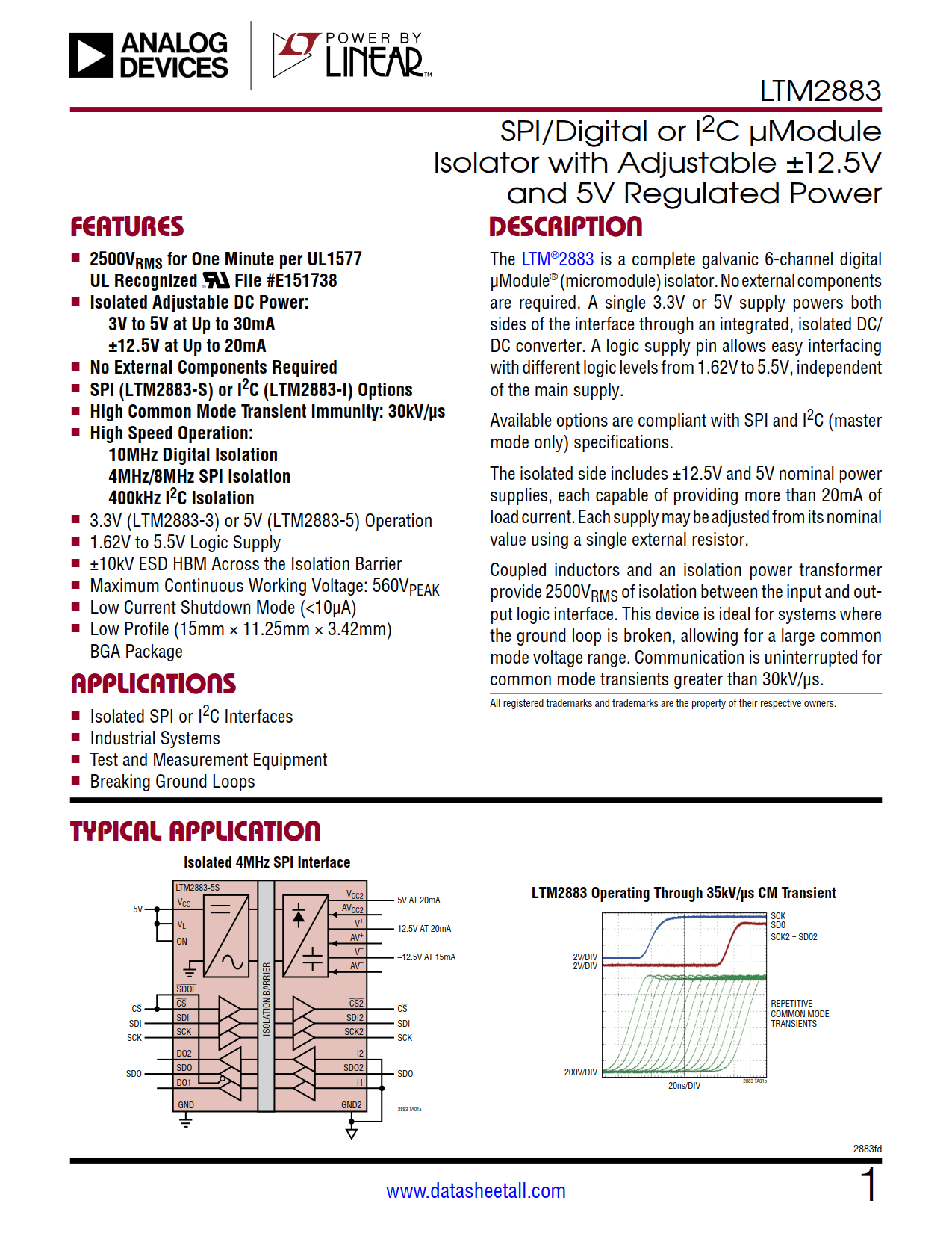 LTM2883 Datasheet