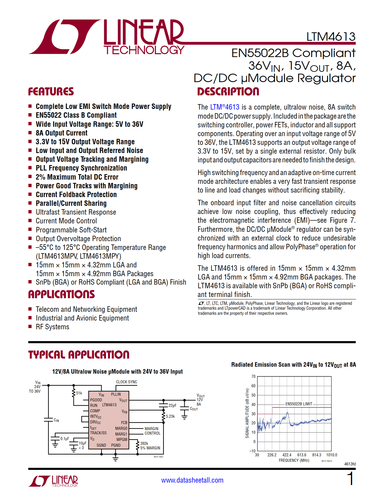 LTM4613 Datasheet