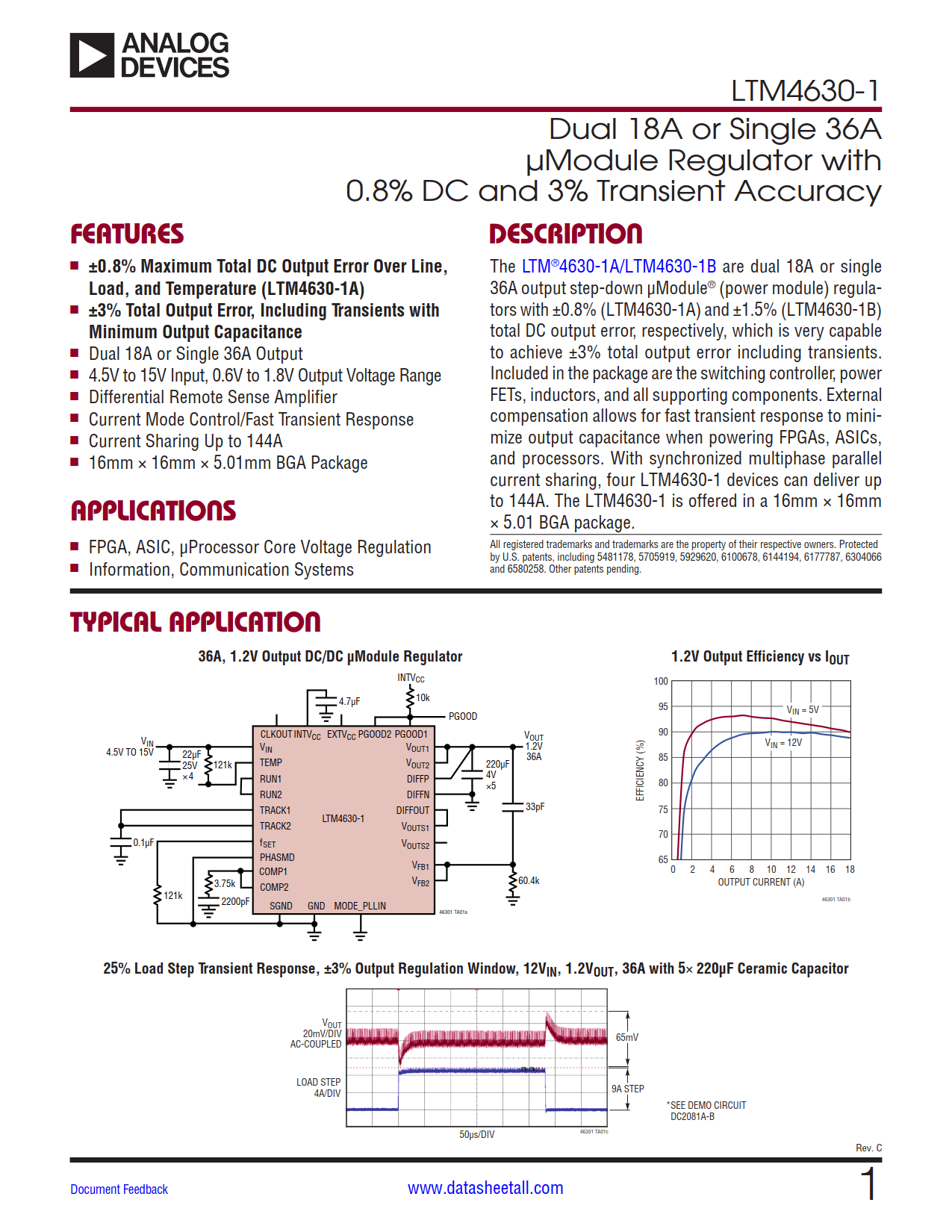 LTM4630-1 Datasheet