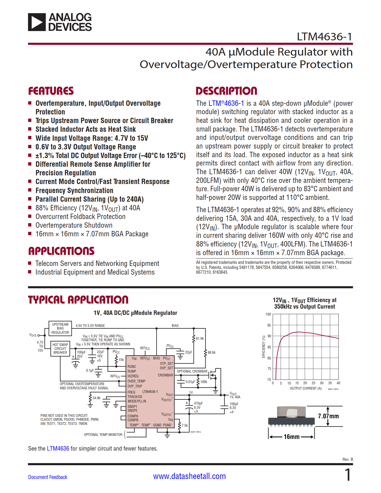 LTM4636-1 Datasheet