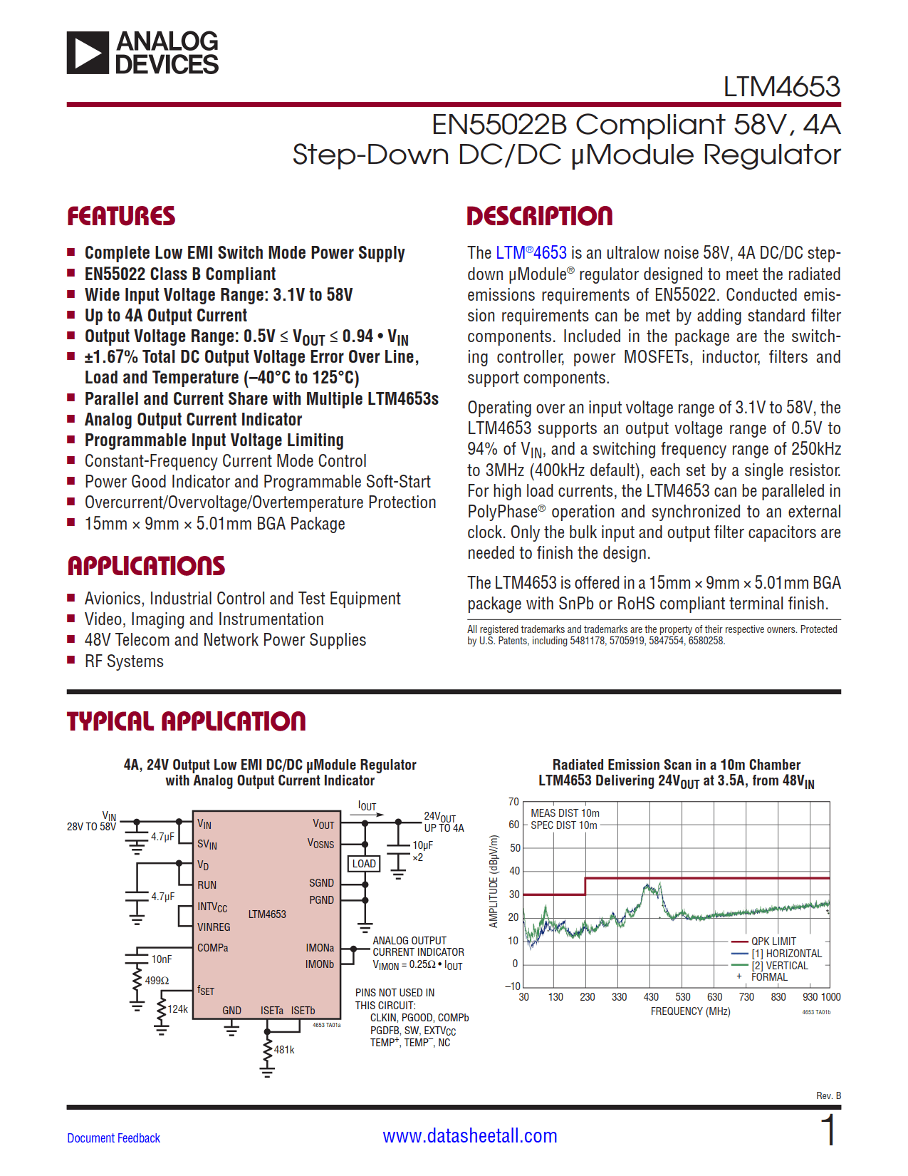 LTM4653 Datasheet