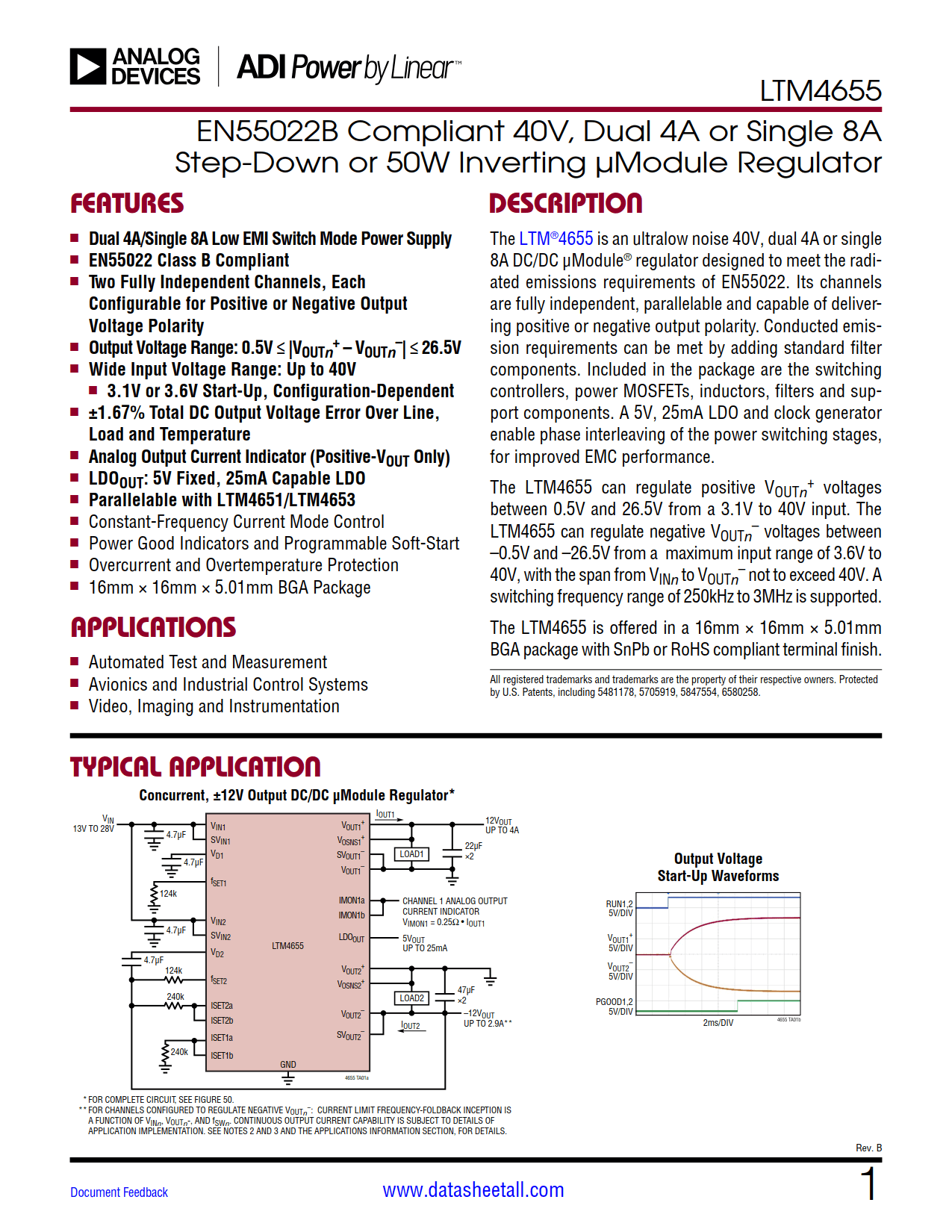 LTM4655 Datasheet