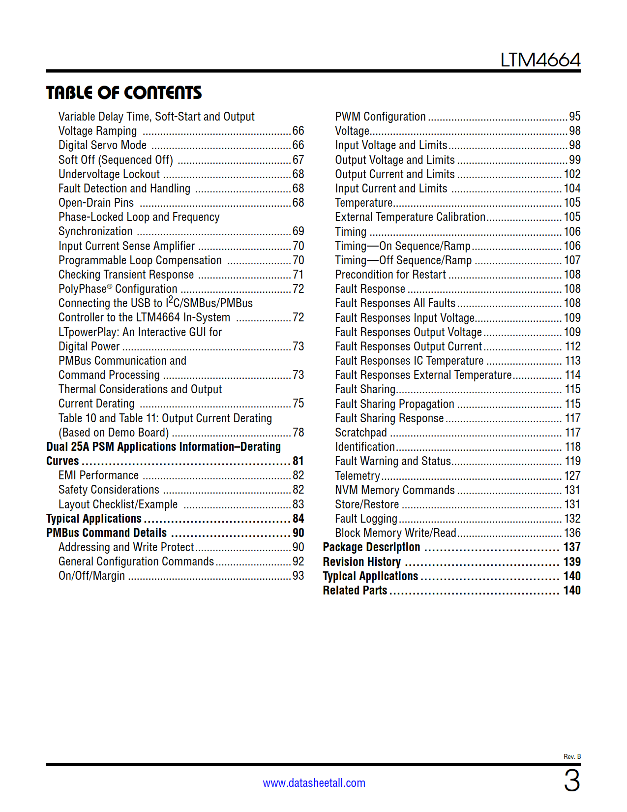 LTM4664 Datasheet Page 3