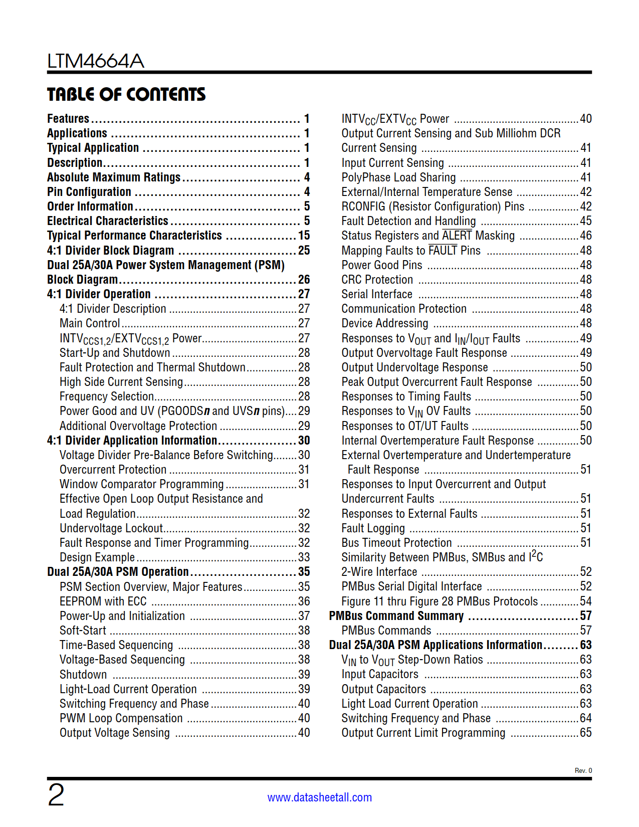 LTM4664A Datasheet Page 2