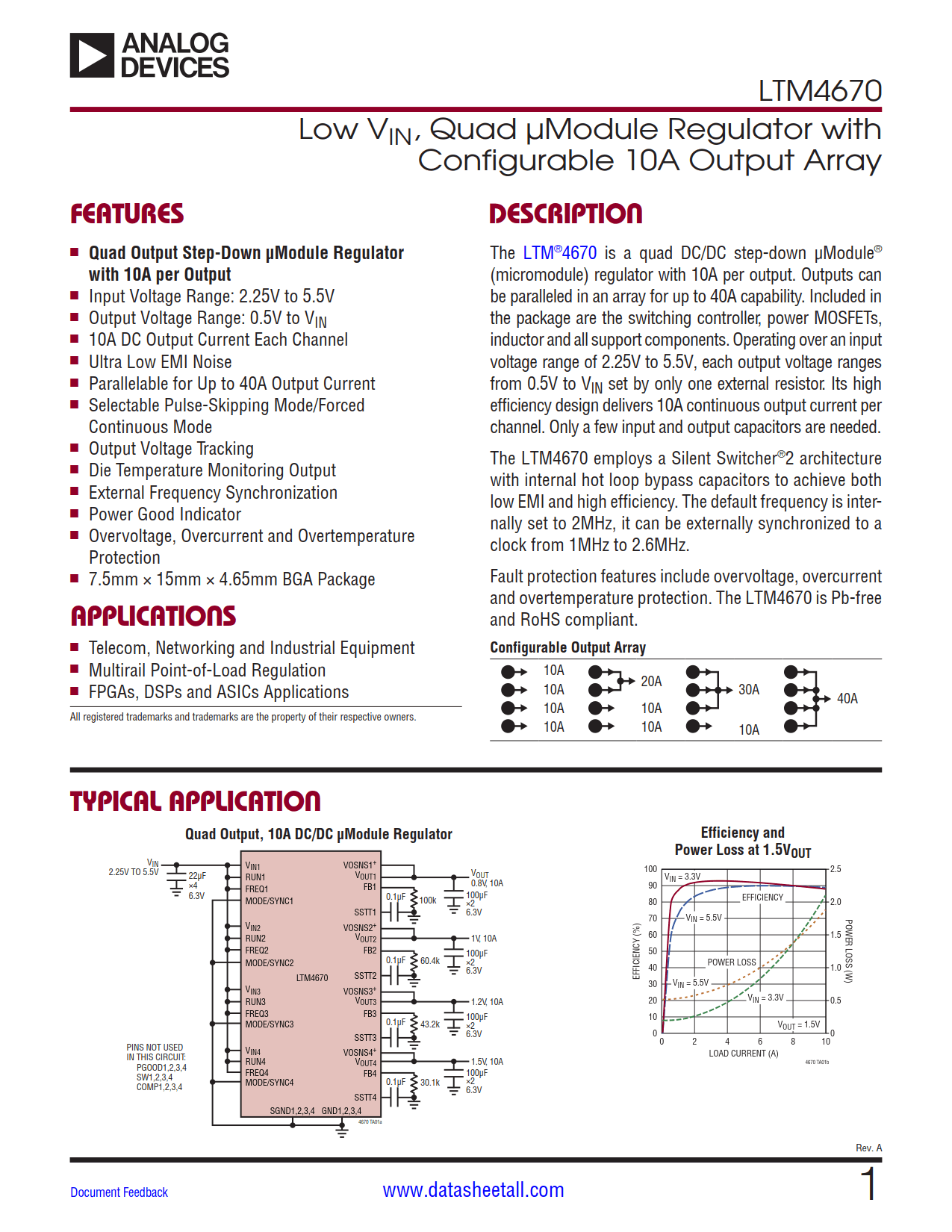 LTM4670 Datasheet