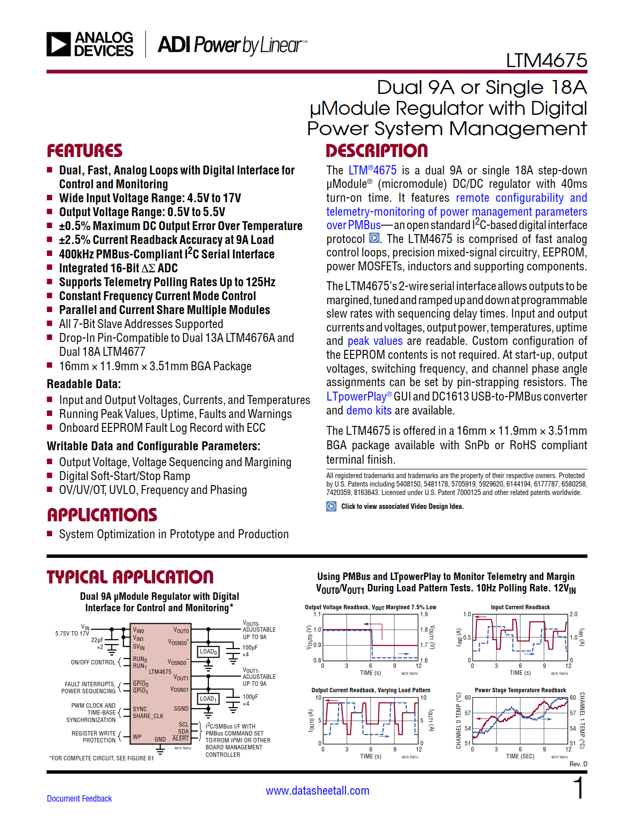 LTM4675 Datasheet