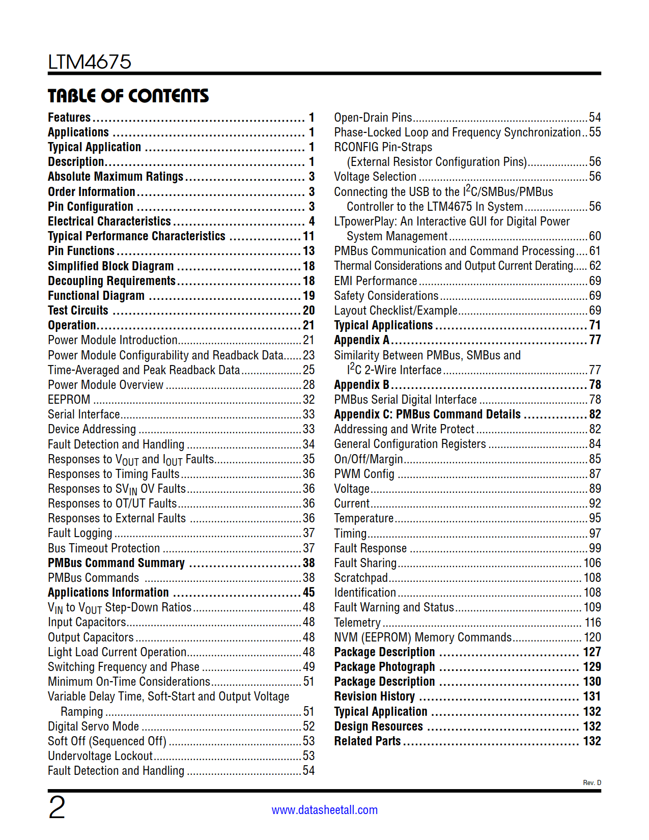 LTM4675 Datasheet Page 2