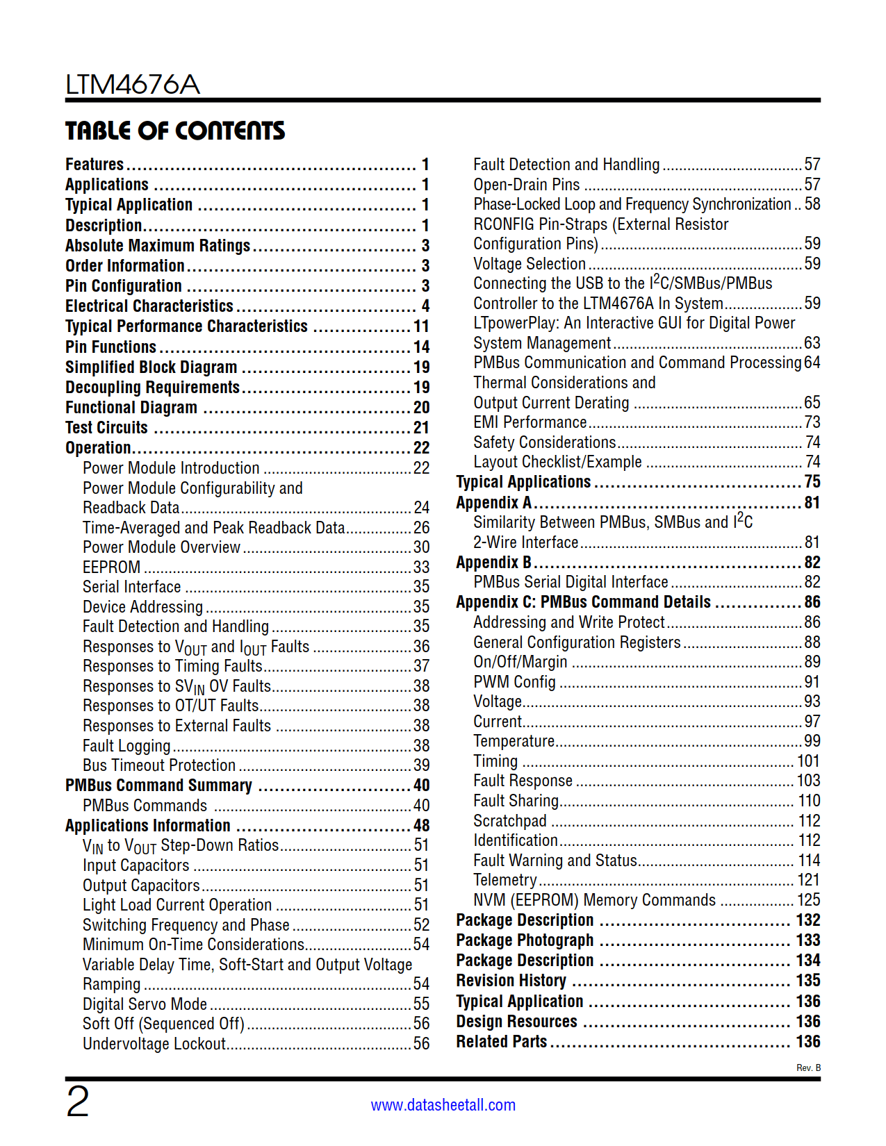 LTM4676A Datasheet Page 2