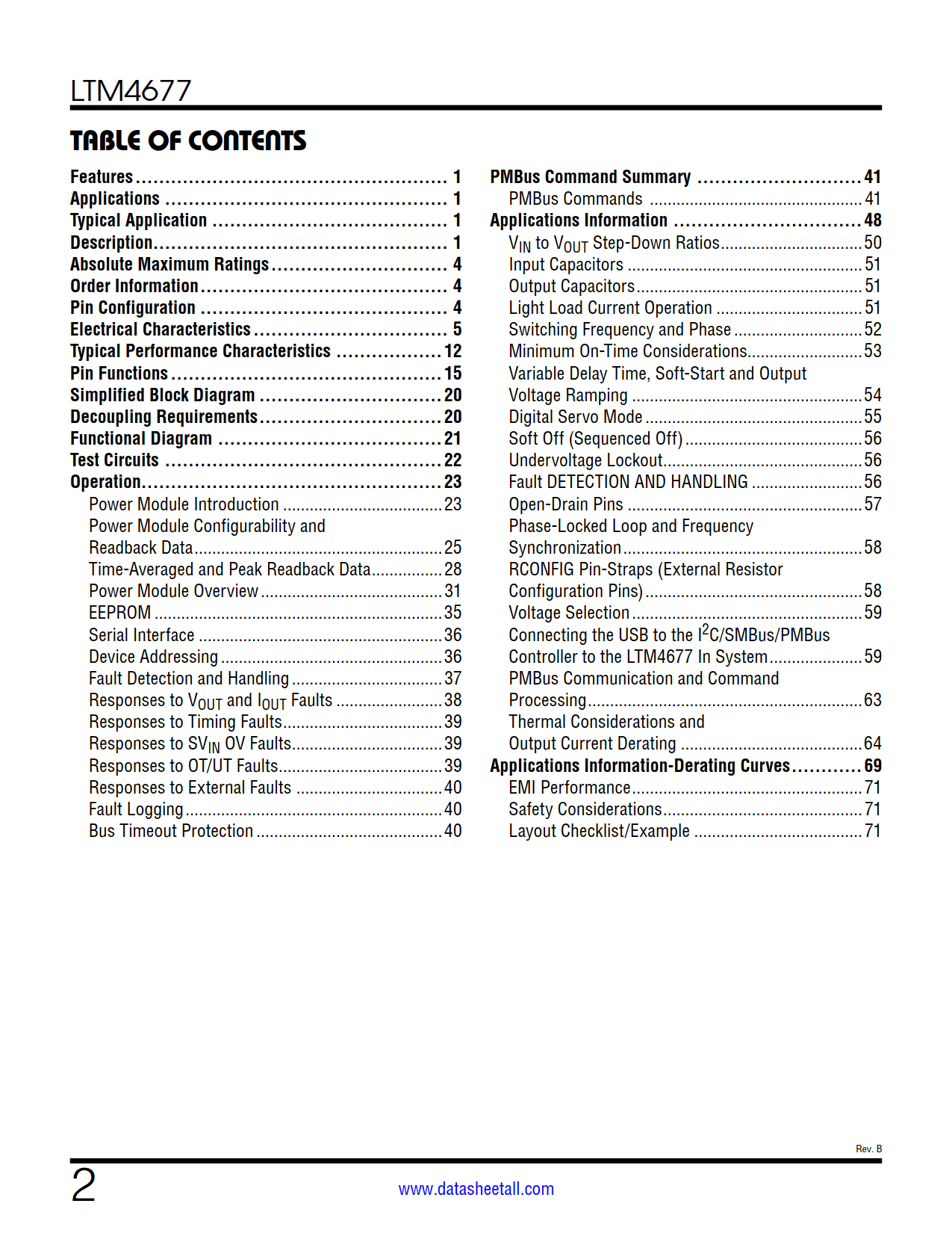 LTM4677 Datasheet Page 2