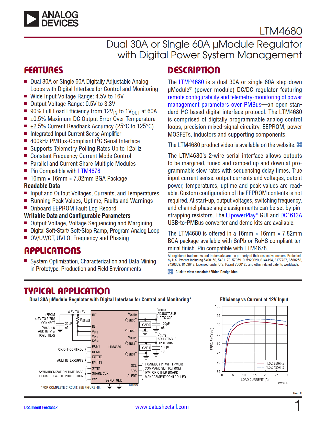 LTM4680 Datasheet