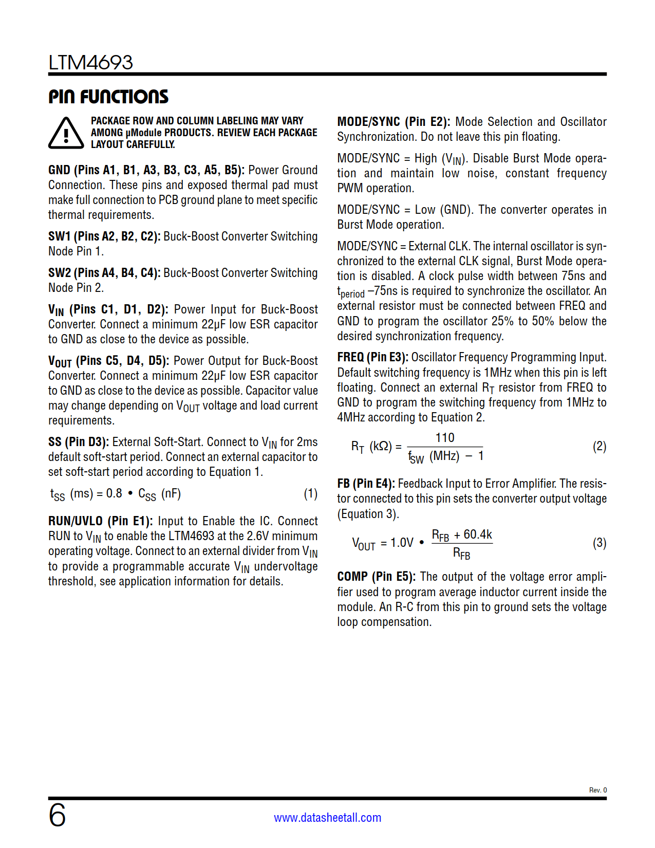 LTM4693 Datasheet Page 6