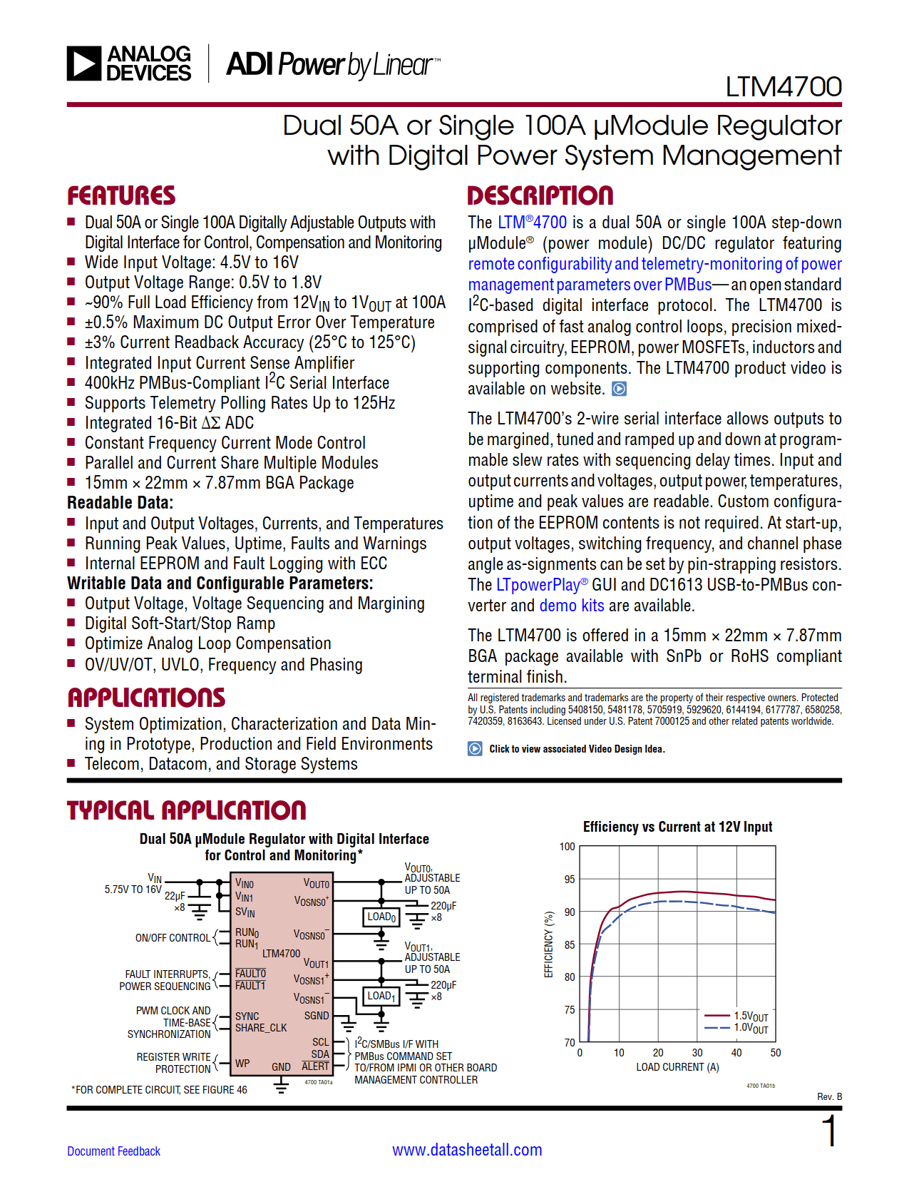 LTM4700 Datasheet