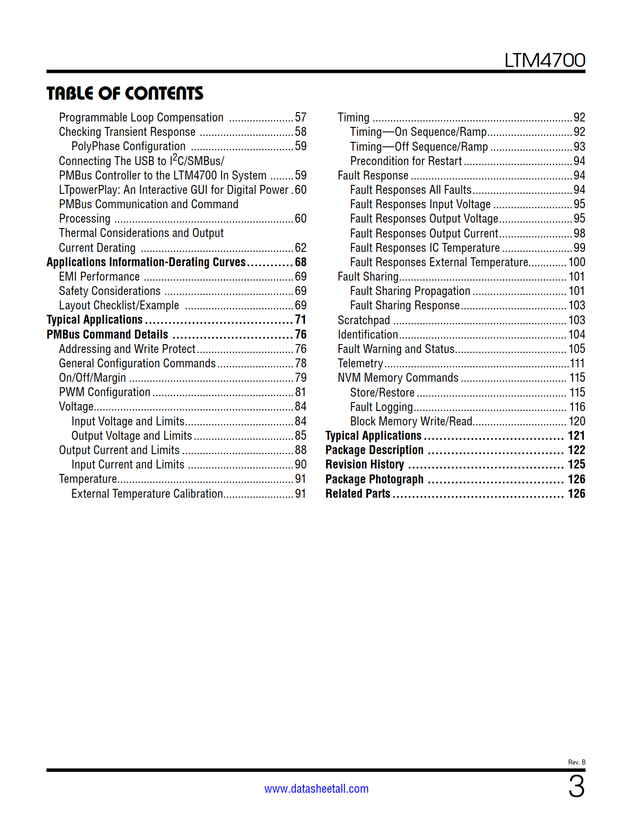 LTM4700 Datasheet Page 3