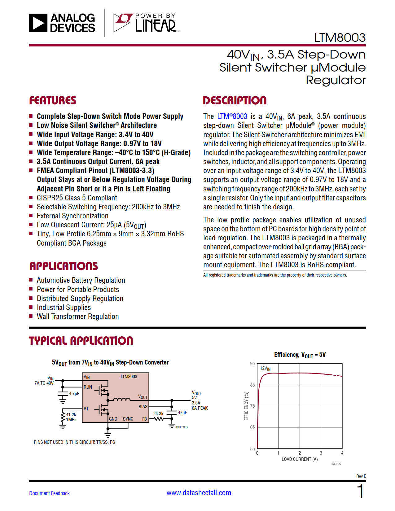 LTM8003 Datasheet