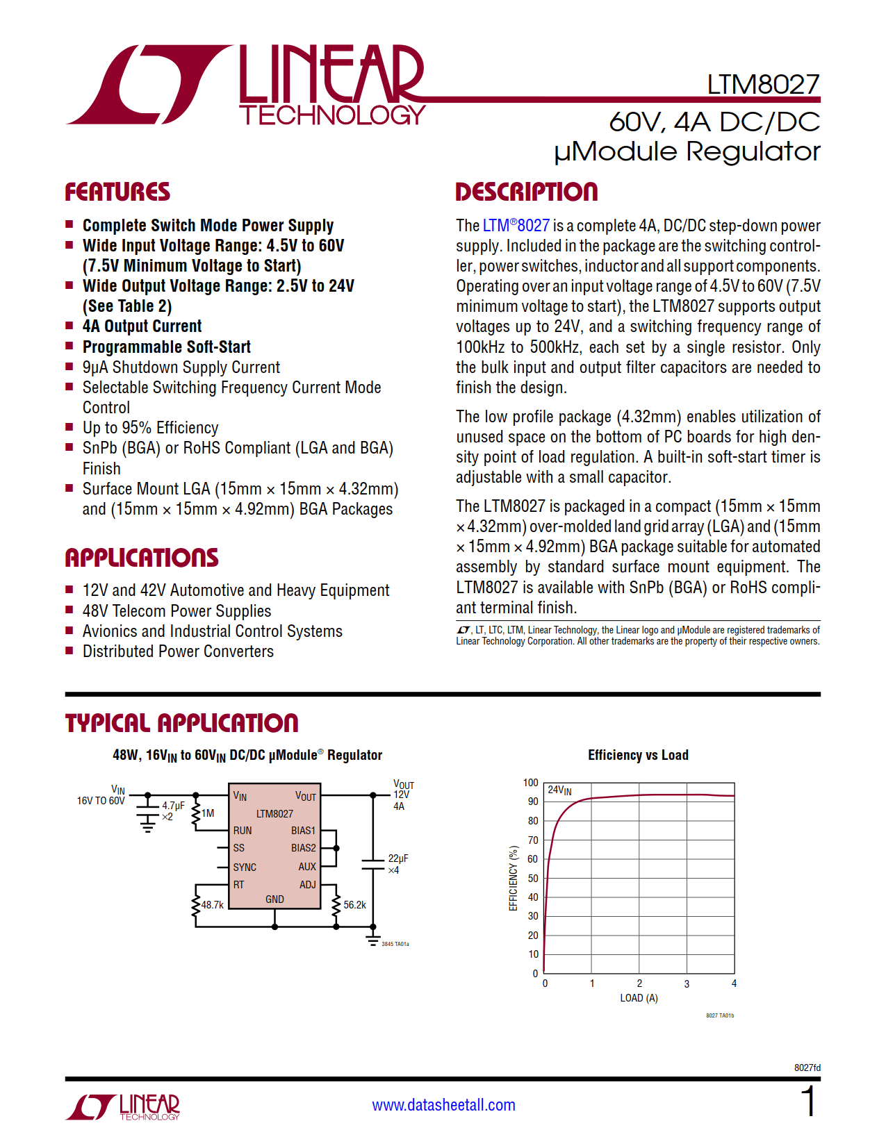 LTM8027 Datasheet