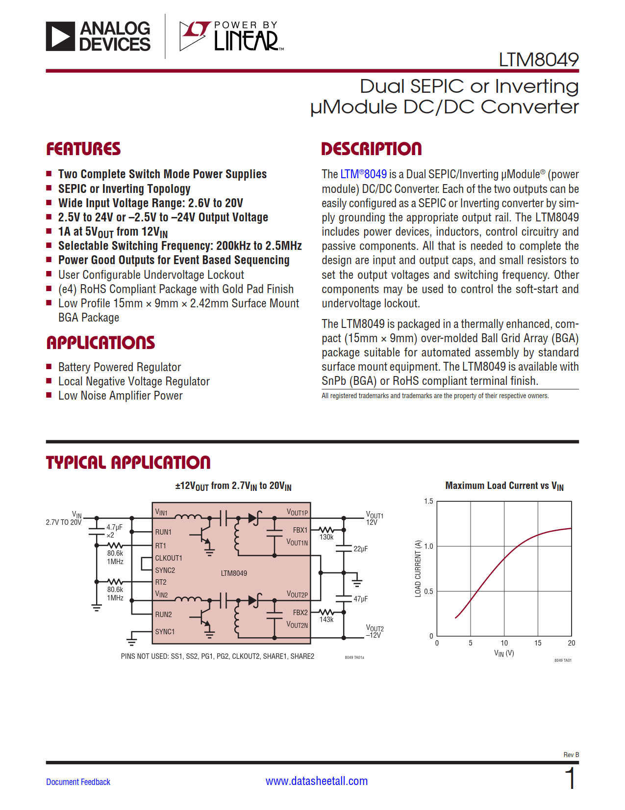 LTM8049 Datasheet