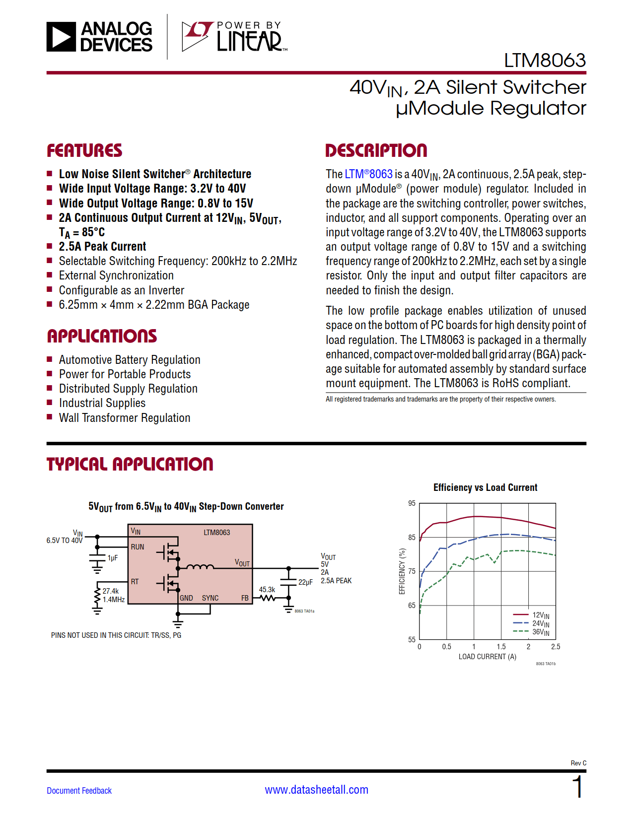 LTM8063 Datasheet