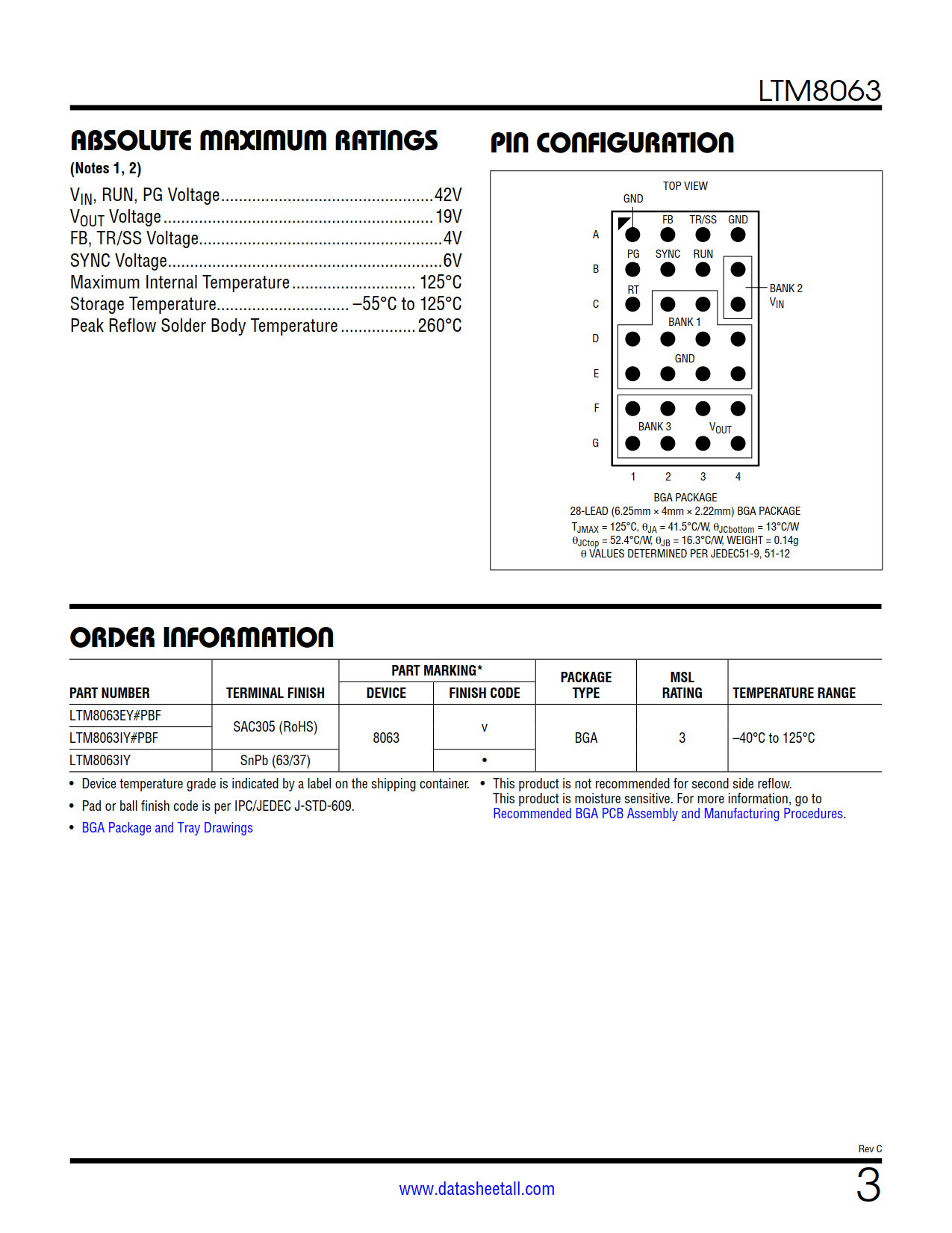 LTM8063 Datasheet Page 3