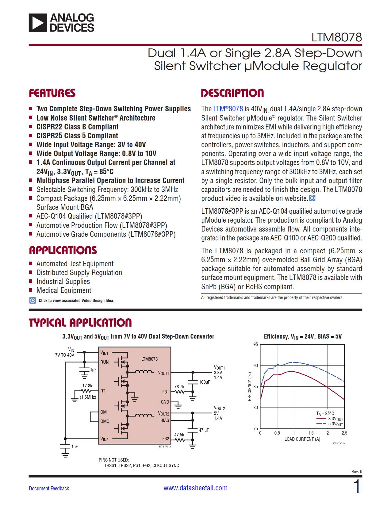 LTM8078 Datasheet