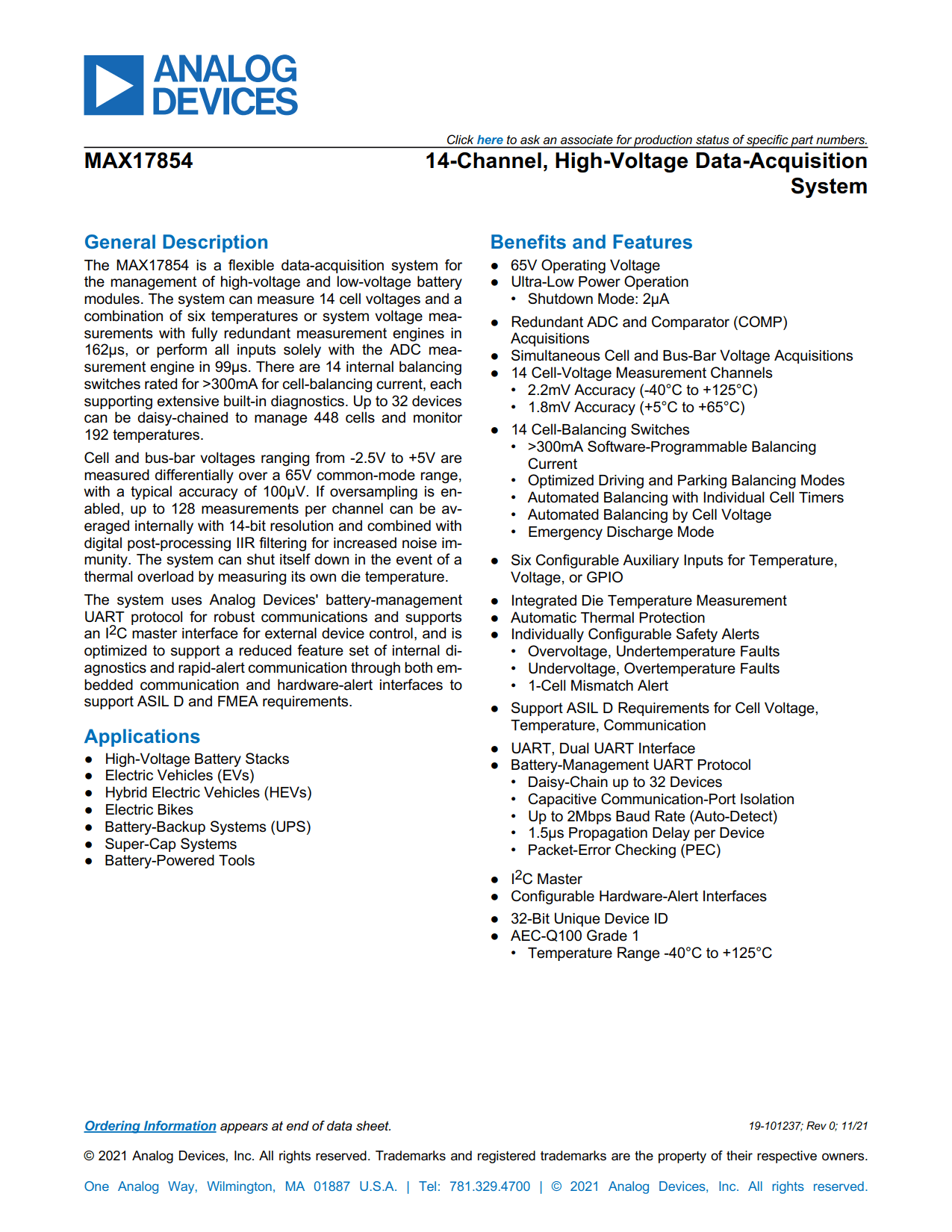 MAX17854 Datasheet