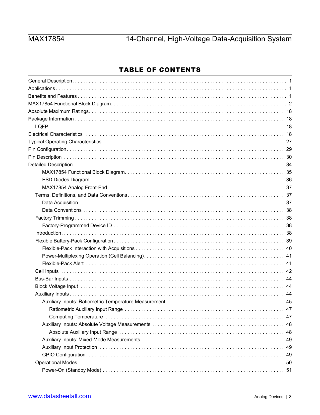 MAX17854 Datasheet Page 3