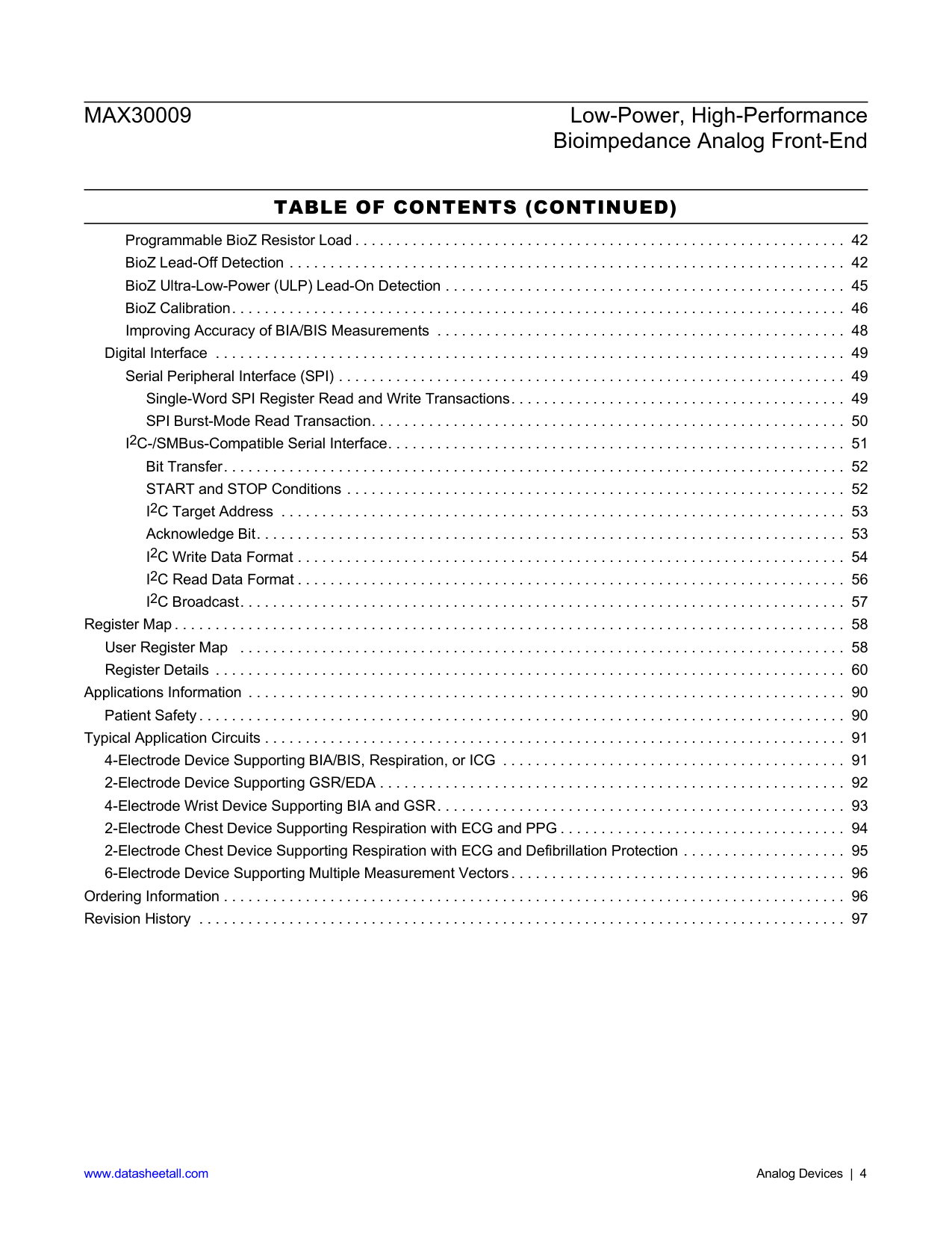 MAX30009 Datasheet Page 4