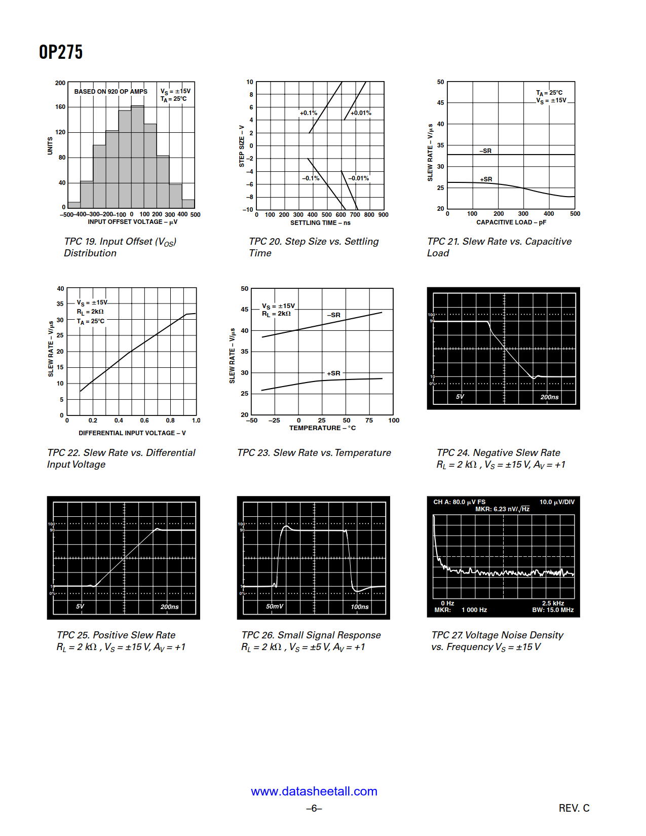 OP275 Datasheet Page 6